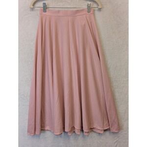 Vintage City Girl Juniors Size 9 Pink A-Line Midi Skirt